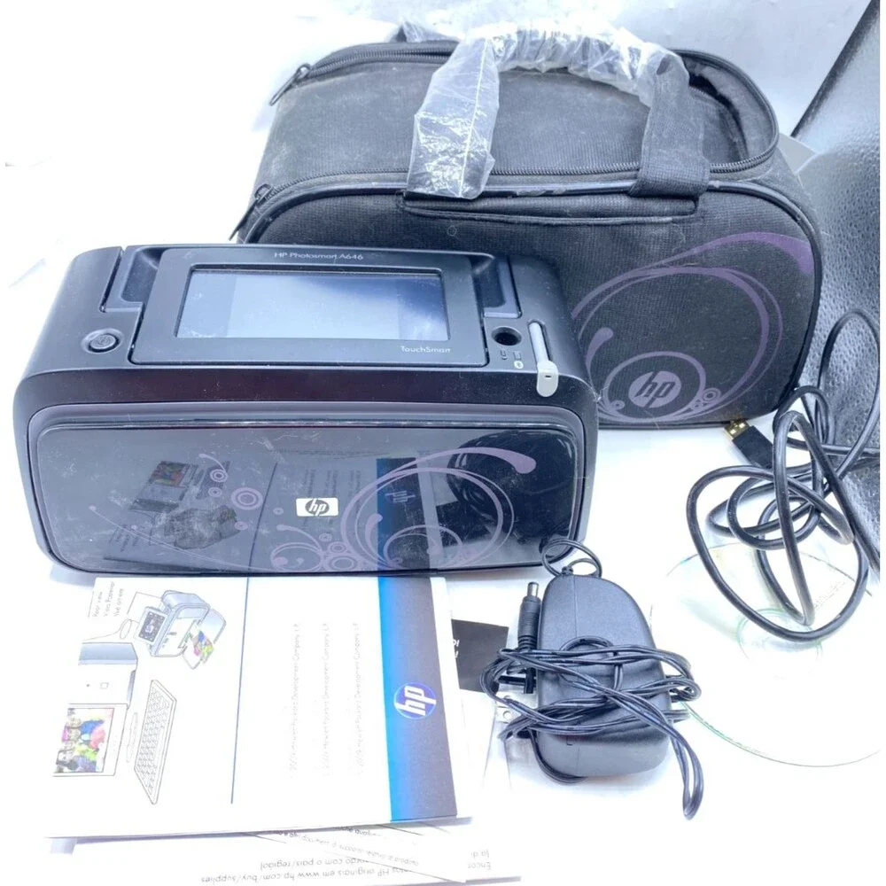 HP Photosmart TouchSmart A646 Printer With Case Untested